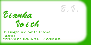 bianka voith business card